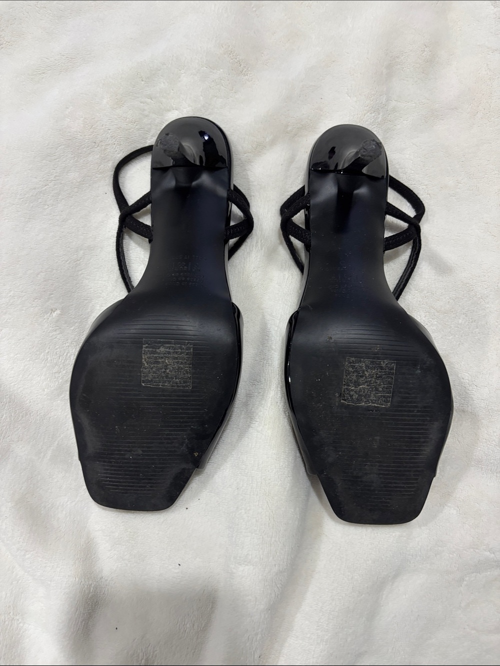 Black Patent High Heel Slingback Sandals - Call it Spring Fariah - Picture 5 of 10